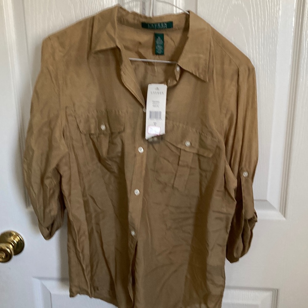 Lauren NWT  roll cuff shirt.